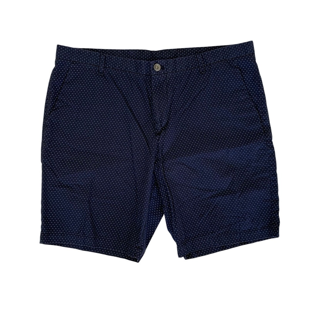 Calvin Klein Navy Blue Microdot Flat Front Men’s Shorts